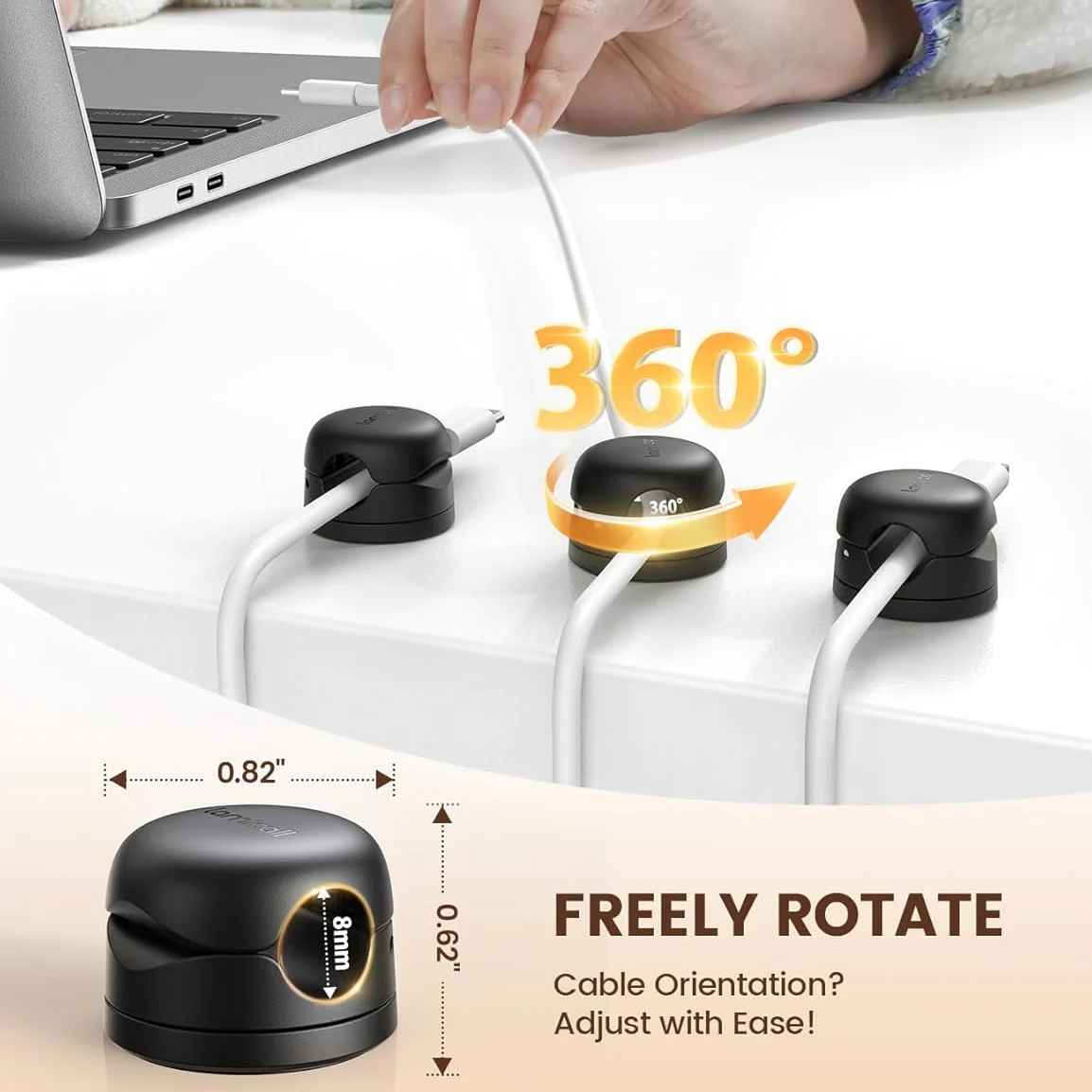 Daphtora® Twist-Lock Rotating Cable Clips - Image 4